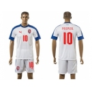 Czech #10 Pospisil Away Soccer Country Jersey