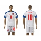 Czech #10 Rosicky Away Soccer Country Jersey