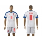 Czech #11 Skoda Away Soccer Country Jersey