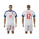 Czech #12 Pavelka Away Soccer Country Jersey