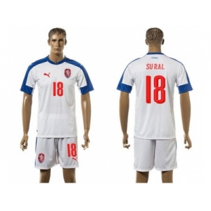 Czech #18 Sural Away Soccer Country Jersey