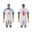 Czech #8 Krejci Away Soccer Country Jersey
