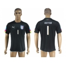 Italy #1 Buffon Black Goalkeeper Soccer Country Jerseys