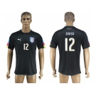 Italy #12 Sirigu Black Goalkeeper Soccer Country Jersey