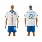 Italy #22 EL Shaarawy Away Soccer Country Jersey1