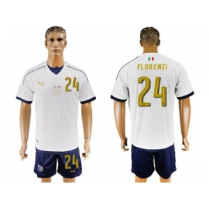 Italy #24 Florenzi Away Soccer Country Jersey