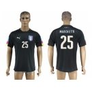 Italy #25 Marchetti Black Goalkeeper Soccer Country Jersey