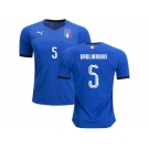 Italy #5 Gagliardini Home Soccer Country Jersey