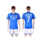 Italy #7 Spinazzola Home Soccer Country Jersey