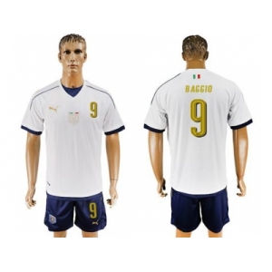 Italy #9 Baggio Away Soccer Country Jersey