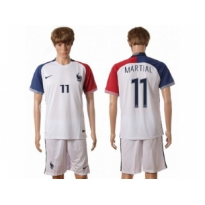 France #11 Martial Away Soccer Country Jersey
