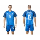 France #12 Henry Home Soccer Country Jersey