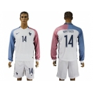 France #14 Matuidi Away Long Sleeves Soccer Country Jersey
