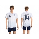 France #14 Matuidi Away Soccer Country Jersey