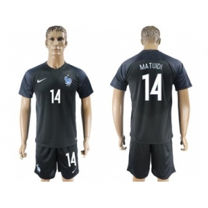 France #14 Matuidi Away Soccer Country Jersey