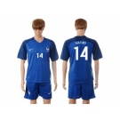France #14 Matuidi Blue Soccer Country Jersey