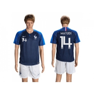 France #14 Matuidi Home Soccer Country Jersey