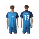 France #19 Pogba Home Soccer Country Jersey