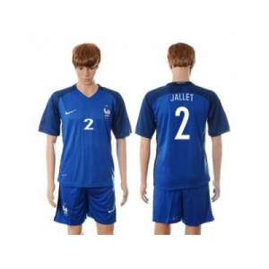 France #2 Jallet Blue Soccer Country Jersey