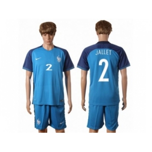 France #2 Jallet Home Soccer Country Jersey