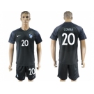 France #20 Coman Away Soccer Country Jersey