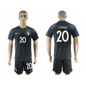 France #20 Coman Away Soccer Country Jersey