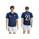 France #21 Koscielny Home Soccer Country Jersey