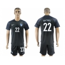 France #22 Mathieu Away Soccer Country Jersey