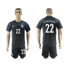 France #22 Schneiderlin Away Soccer Country Jersey