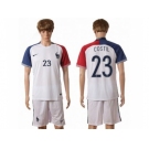 France #23 Costil Away Soccer Country Jersey1