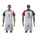 France #3 Evra Away Soccer Country Jersey1