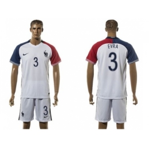 France #3 Evra Away Soccer Country Jersey1