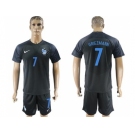 France #7 Griezmann Away Soccer Country Jersey