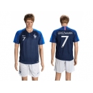 France #7 Griezmann Home Soccer Country Jersey