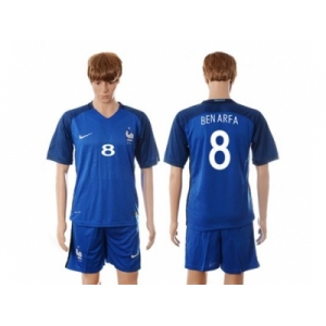 France #8 Benarfa Blue Soccer Country Jersey