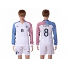 France #8 Payet Away Long Sleeves Soccer Country Jersey