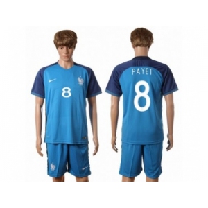 France #8 Payet Home Soccer Country Jersey