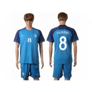France #8 Valbuena Home Soccer Country Jersey