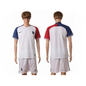 France Blank Away Soccer Country Jersey2