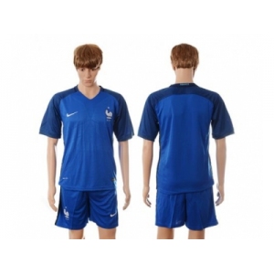 France Blank Blue Soccer Country Jersey