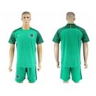 France Blank Green Goalkeeper Soccer Country Jersey