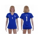 Women France #1 LLORIS Home Soccer Country Jersey1