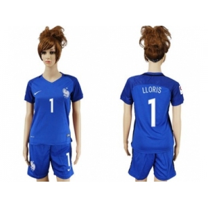 Women France #1 LLORIS Home Soccer Country Jersey