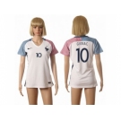 Women France #10 Gignac Away Away Soccer Country Jersey