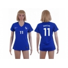 Women France #11 Martial Home Soccer Country Jersey1