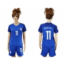 Women France #11 Martial Home Soccer Country Jersey