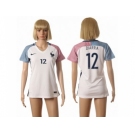 Women France #12 Diarra Away Away Soccer Country Jersey