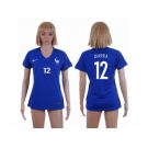 Women France #12 Diarra Home Soccer Country Jersey1