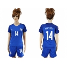 Women France #14 Matuidi Home Soccer Country Jersey