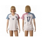 Women France #17 Digne Away Away Soccer Country Jersey